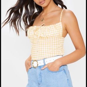 Pretty Little Thing gingham top